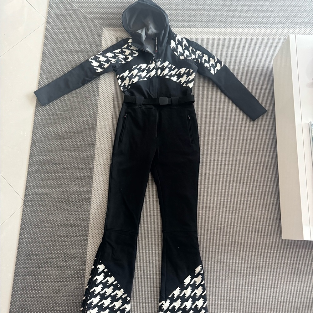Black and White Houndstooth Jumpsuit